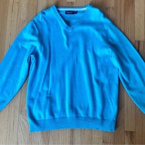 Nautica V-Neck Cotton Sweater - Size L